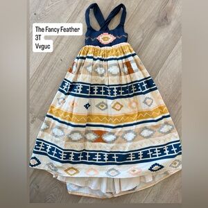 Girls Aztec Maxi Dress 3T